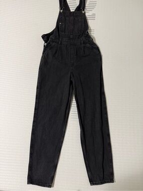 H&M Black Denim Overalls Jumpsuit